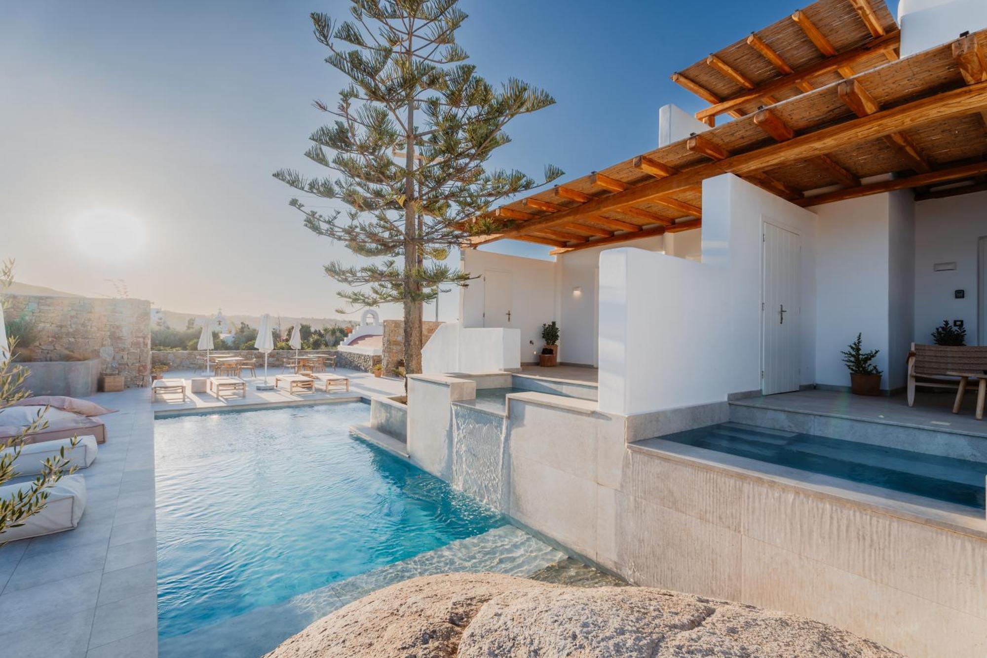 Oliving Mykonos Luxury Suites Klouvas Buitenkant foto
