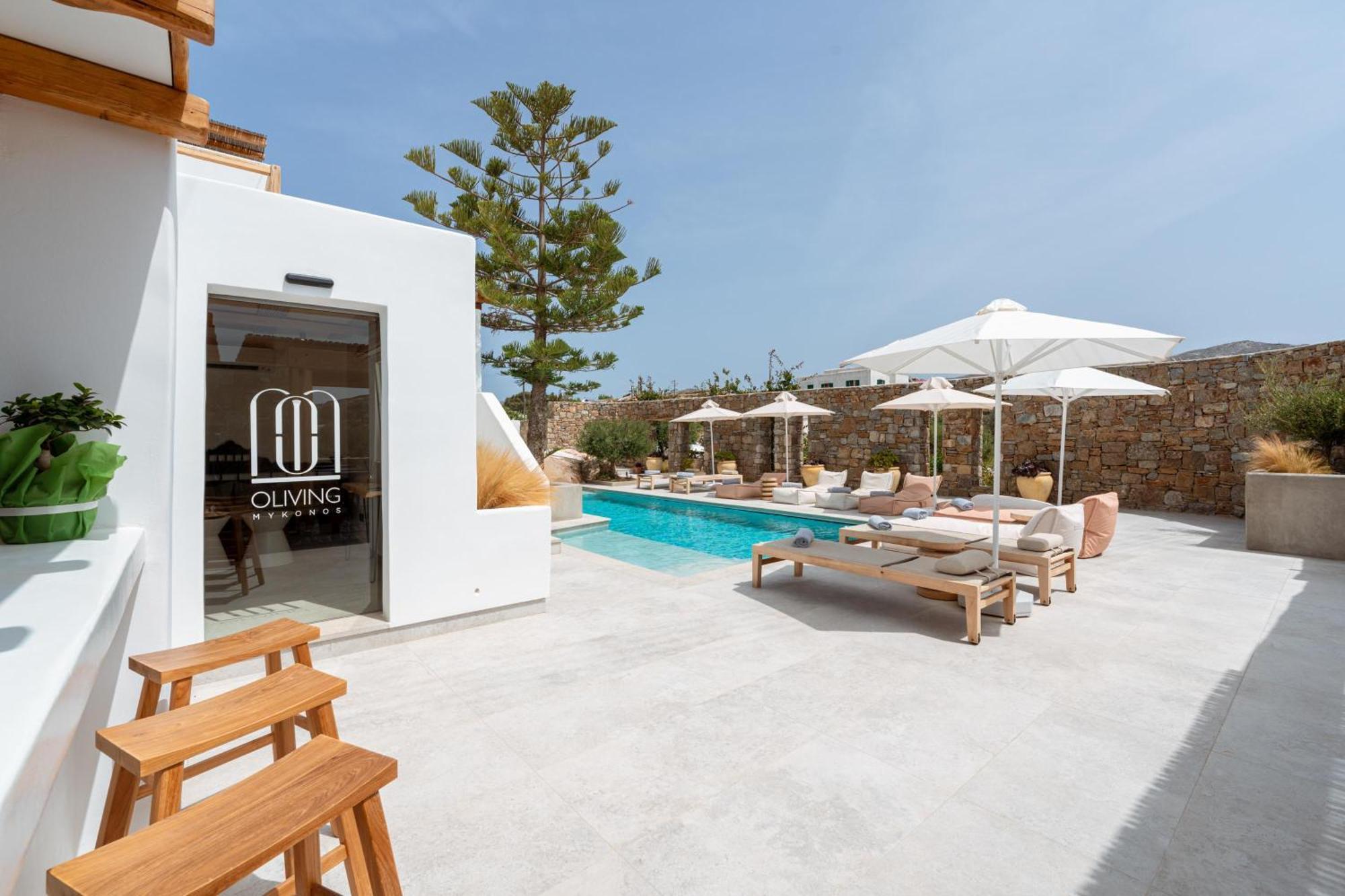 Oliving Mykonos Luxury Suites Klouvas Buitenkant foto